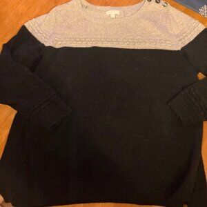 Sparkly Silver and Black Sweater